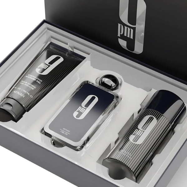 9 PM Afnan EDP 100ml/3.4ozEDP Set 3 pzas Men's Set