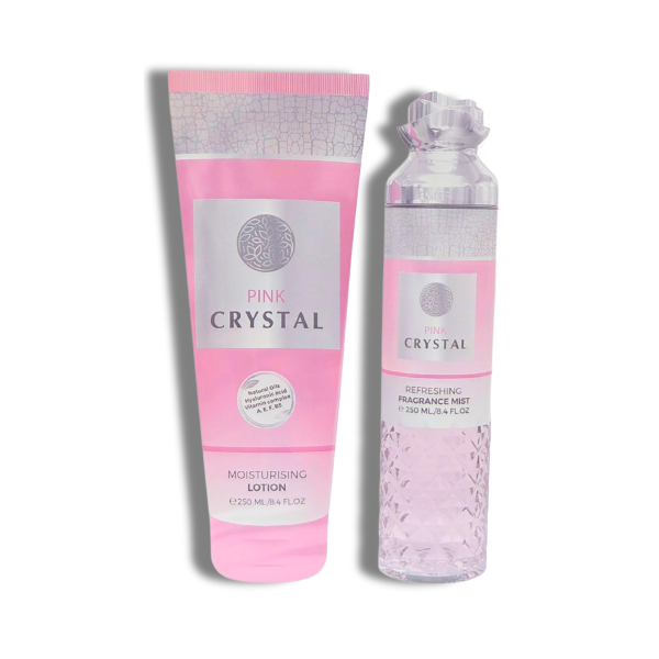 Emper Crystal Pink Set 250ml/6.8oz Colonia + Locion Hidratante Women