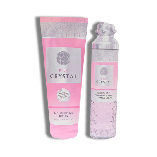 Emper  Crystal Pink Set  250ml/6.8oz Colonia + Locion Hidratante Women