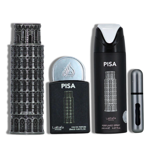 Lattafa Pisa Set 4 Pzas EDP 100ml/3.4oz Men
