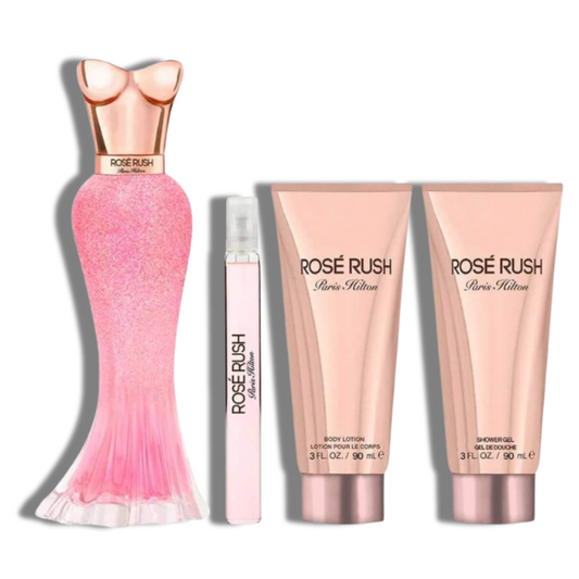 Rose Rush Paris Hilton EDP 100ml/3.4ozSet 4 Pzas  Women