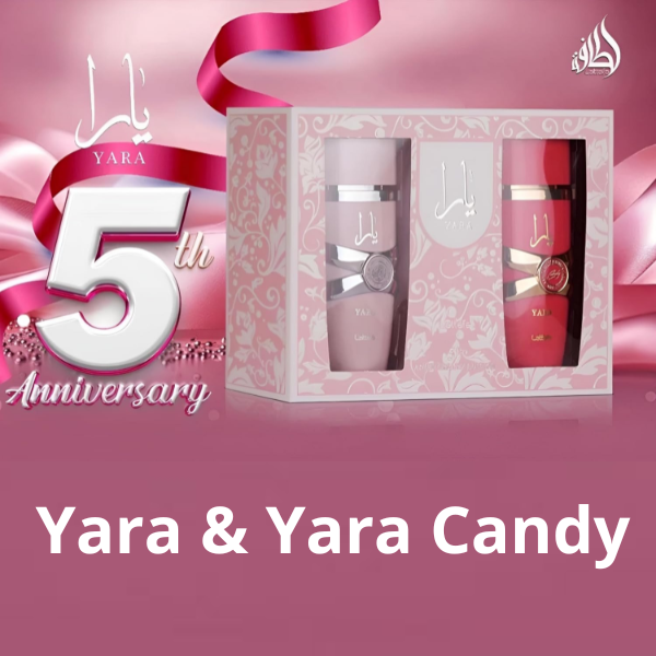 Yara 5th Anniversary Edition Lattafa EDP Set 2 pzas Women's Set