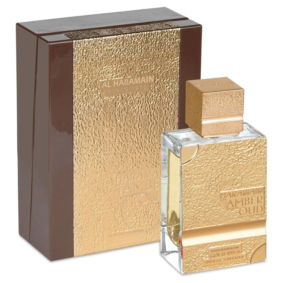 Amber Oud Gold Edition 999.9 Dubai Al Haramain Extrait 2.5 OZ  Men
