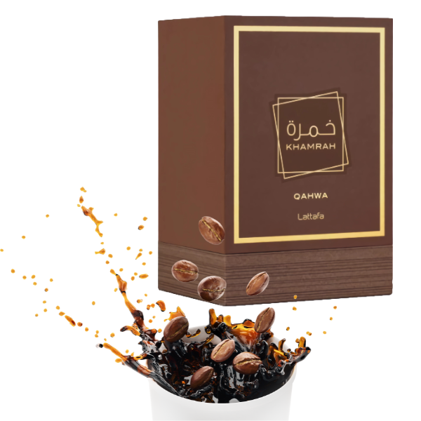 Khamrah Qahwa Lattafa EDP 3.4oz c/Refillable travel spray