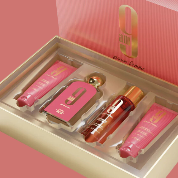 9 AM Pour Femme Afnan EDP Set 4 pzas