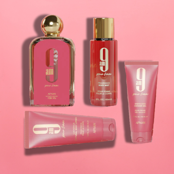 9 AM Pour Femme Afnan EDP Set 4 pzas