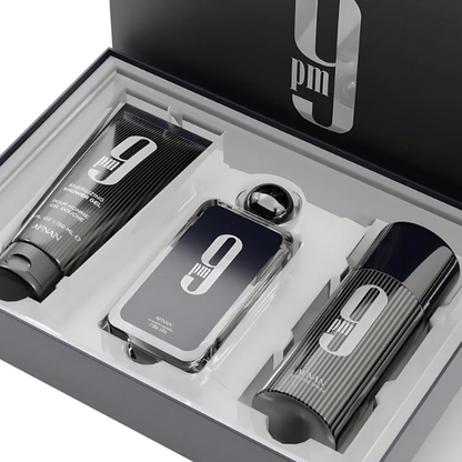 9 PM Afnan EDP 100ml/3.4ozEDP Set 3 pzas  Men's Set