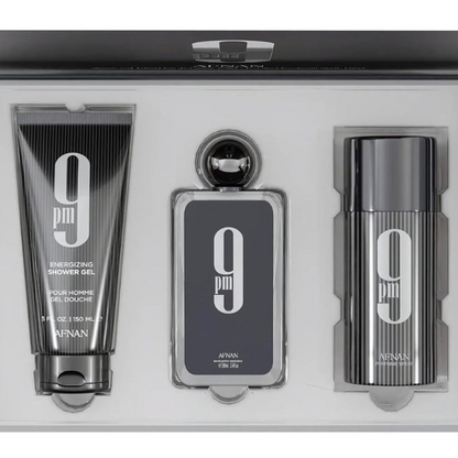 9 PM Afnan EDP 100ml/3.4ozEDP Set 3 pzas  Men's Set