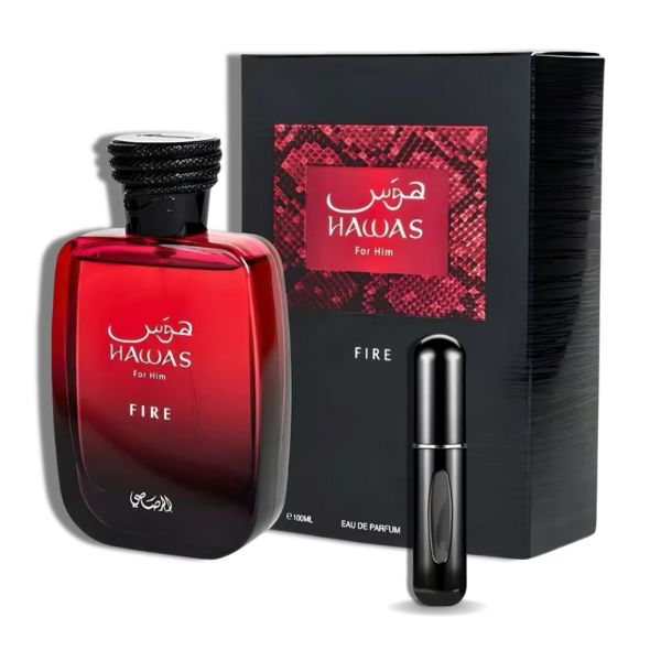 Hawas Fire | Mayar Cherry | 9 Pm Rebel  EDP 3.4oz set de 6 Pzas