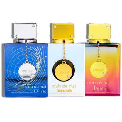 Mini Club de Nuit Iconic| Imperiale| Untold Armaf EDP 1.0oz Set 3 pzas  Men's Set