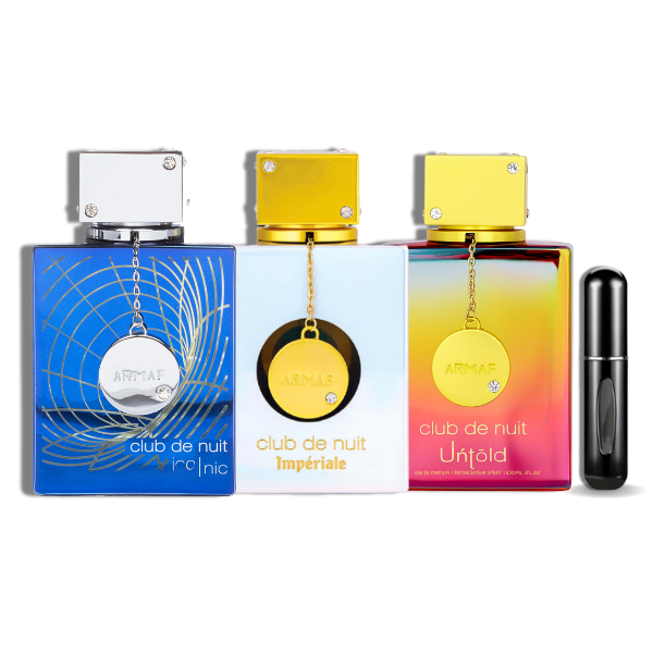 Mini Club de Nuit Iconic| Imperiale| Untold Armaf EDP 1.0oz Set 3 pzas  Men's Set