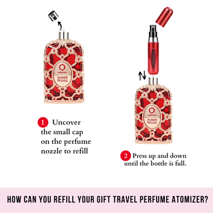 Yara Lattafa & Amber Rouge Orientica EDP Set 4 pzas Women's Set