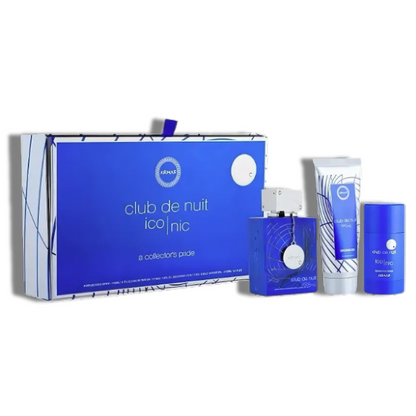 Club De Nuit Iconic Armaf EDP 3.6oz Set 3 pzas c/Refillable travel spray
