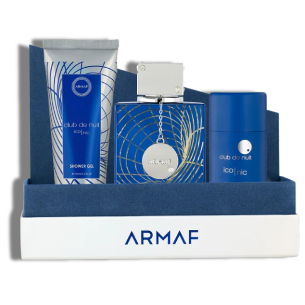 Club De Nuit Iconic Armaf EDP 3.6oz Set 3 pzas c/Refillable travel spray