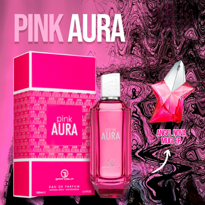 Aura Pink Grandeur EDP 3.4oz c/Refillable travel spray