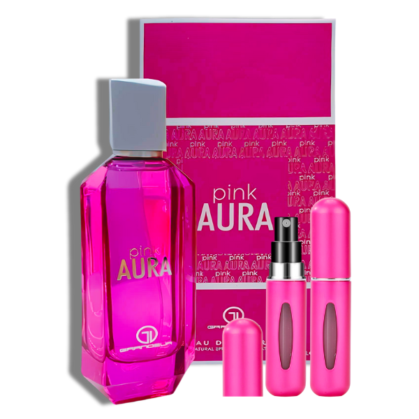 Aura Pink Grandeur EDP 3.4oz c/Refillable travel spray