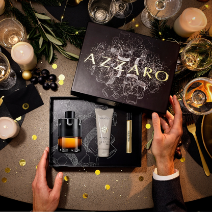 Most Wanted Azzaro Parfum Set 3 Pzas c/Travel spray Men's Set