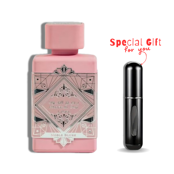Badee Al Oud Noble Blush  Lattafa EDP 3.4oz c/Refillable travel spray