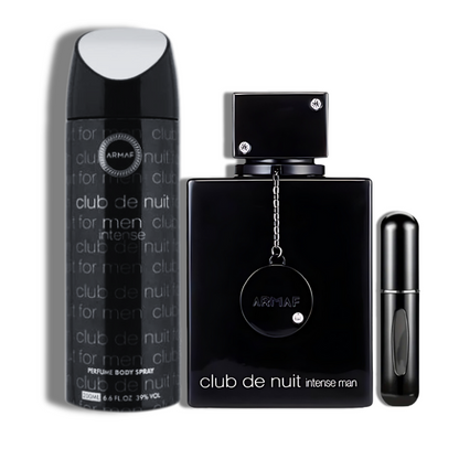 Club de Nuit Intense man Armaf EDT 3.6oz Set 2 pzas c/Refillable travel spray