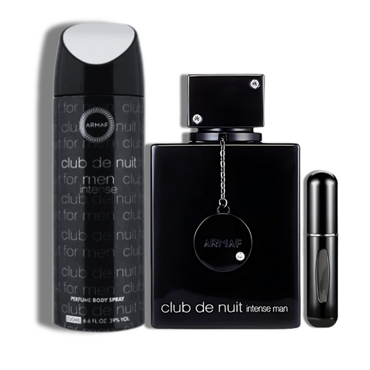 Club de Nuit Intense man Armaf EDT 3.6oz Set 2 pzas c/Refillable travel spray