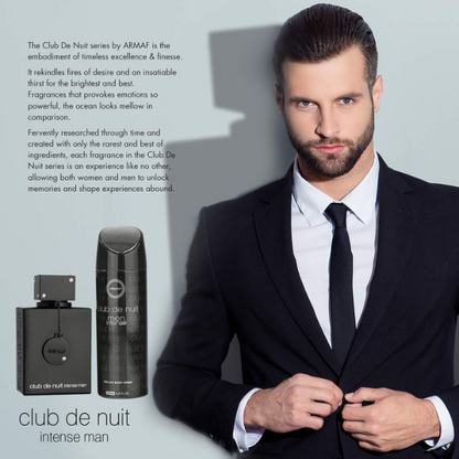 Club de Nuit Intense man Armaf EDT 3.6oz Set 2 pzas c/Refillable travel spray