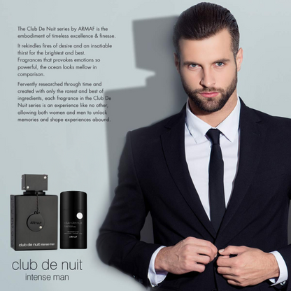 Club de Nuit Intense man Armaf EDT 3.6oz Set 2 pzas c/Refillable travel spray