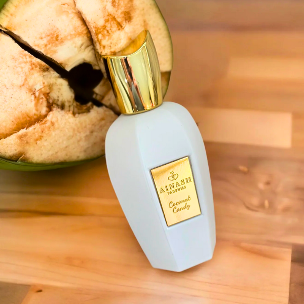 Coconut Candy Ainash Extrait Parfum 2.5oz c/Refillable travel spray