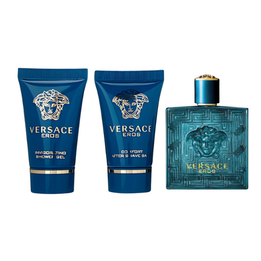 Eros Versace EDT Set 3 pzas 1.7 OZ
