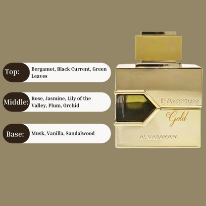 Gold LAventure Al Haramain EDP 100ml/3.4oz Women