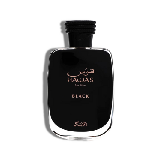 Hawas for Him Black Rasasi EDP 3.4oz c/Refillable travel spray