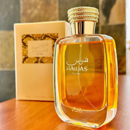 Hawas for Her Rasasi EDP 3.4oz c/Refillable travel spray
