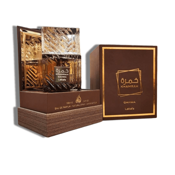 Khamrah Qahwa Lattafa EDP 3.4oz c/Refillable travel spray