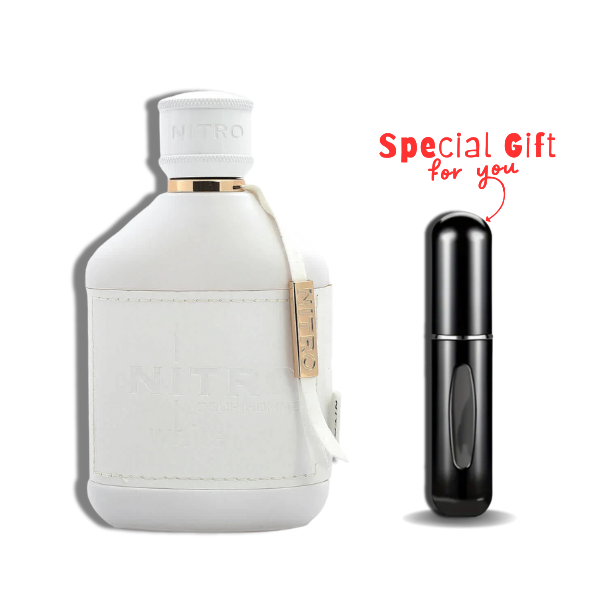 Nitro White Pour homme Dumont EDP 3.4oz c/Refillable travel spray