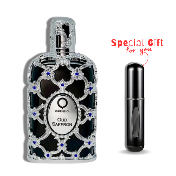 Oud Saffron Orientica EDP 2.7oz c/Refillable travel spray