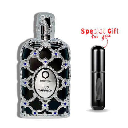 Oud Saffron Orientica EDP 2.7oz c/Refillable travel spray
