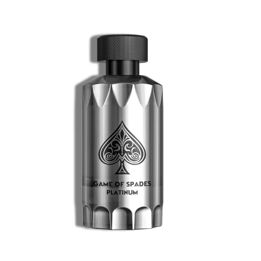 Game of Spades Platinum Jo Milano Paris Parfum 3.4oz Unisex + Refillable travel spray
