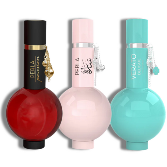 Perla Verato Collection Mirada EDP 3.4oz Set 3 pzas c/Refillable travel spray