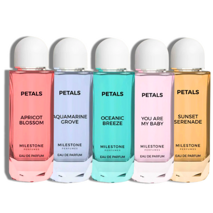Petals X5 Combo Milestone EDP 3.4oz c/Refillable travel spray