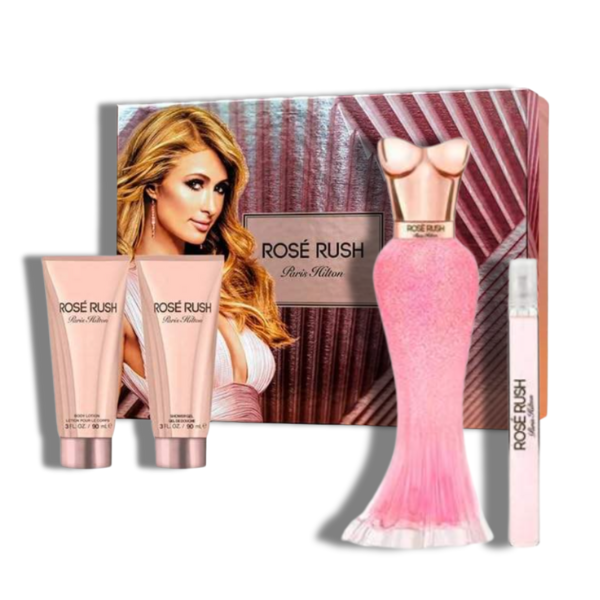 Rose Rush Paris Hilton EDP 100ml/3.4ozSet 4 Pzas  Women