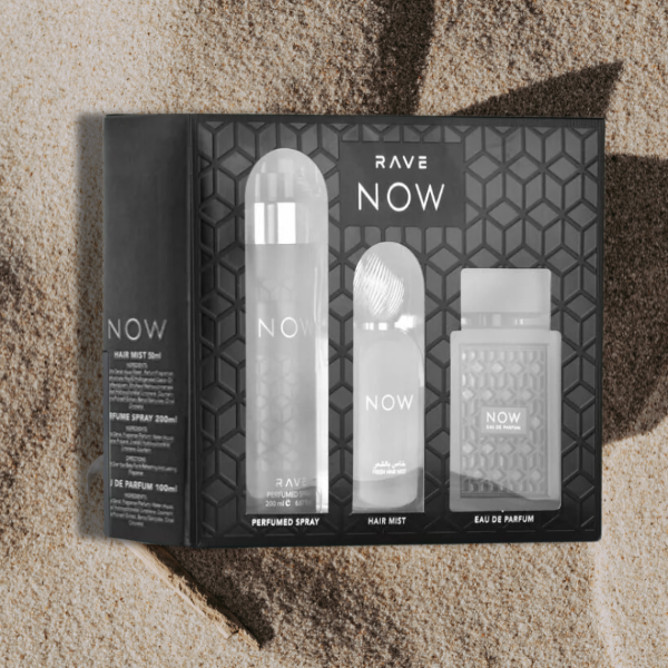 Rave Now Black Lattafa EDP Set 3 pzas Men's Set