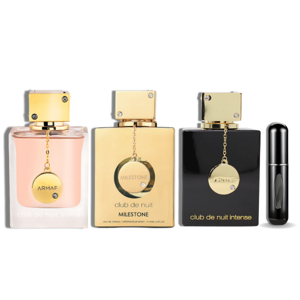 Mini Club de Nuit Woman| Intense| Milestone Armaf EDP 1.0oz Set 3 pzas