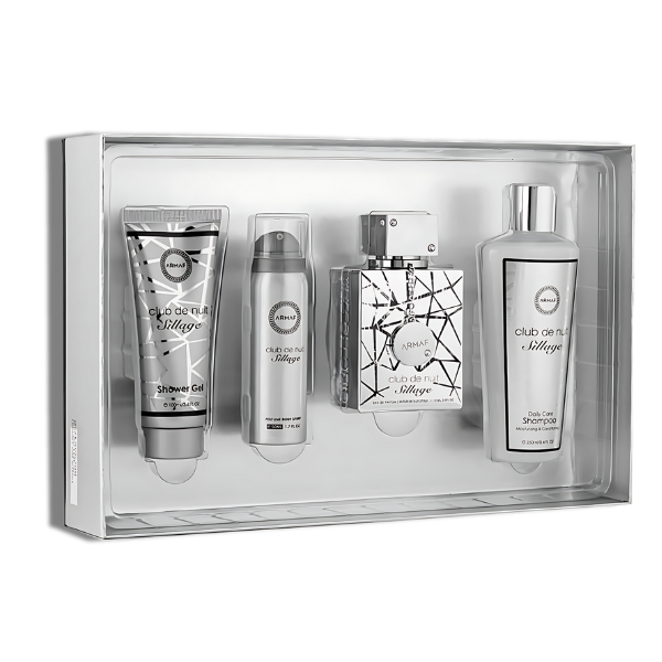 Club de Nuit Sillage Armaf EDP 3.4oz Set 5 pzas c/Refillable travel spray