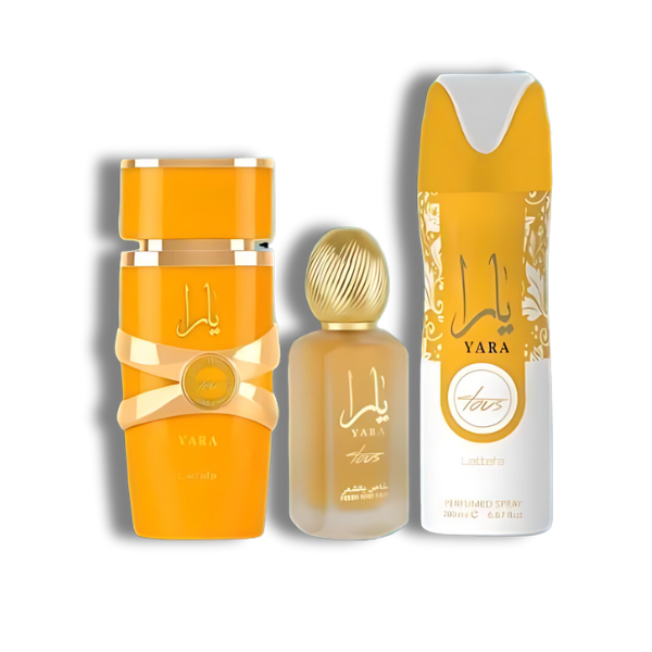 Yara tous Lattafa EDP Set 3 pzas  Women's Set
