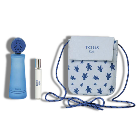 Kids Boy Tous EDT 3.4oz  Set 3 Pzas c/Refillable travel spray