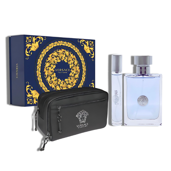 Pour Homme Versace EDT Set 3 pzas 3.4OZ